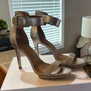 Calvin Klein Metallic Gold Heels
